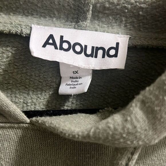 ✨ABOUND STRIPED SZ 1X HOODIE IN GREEN HEDGE✨ - Picture 5 of 6